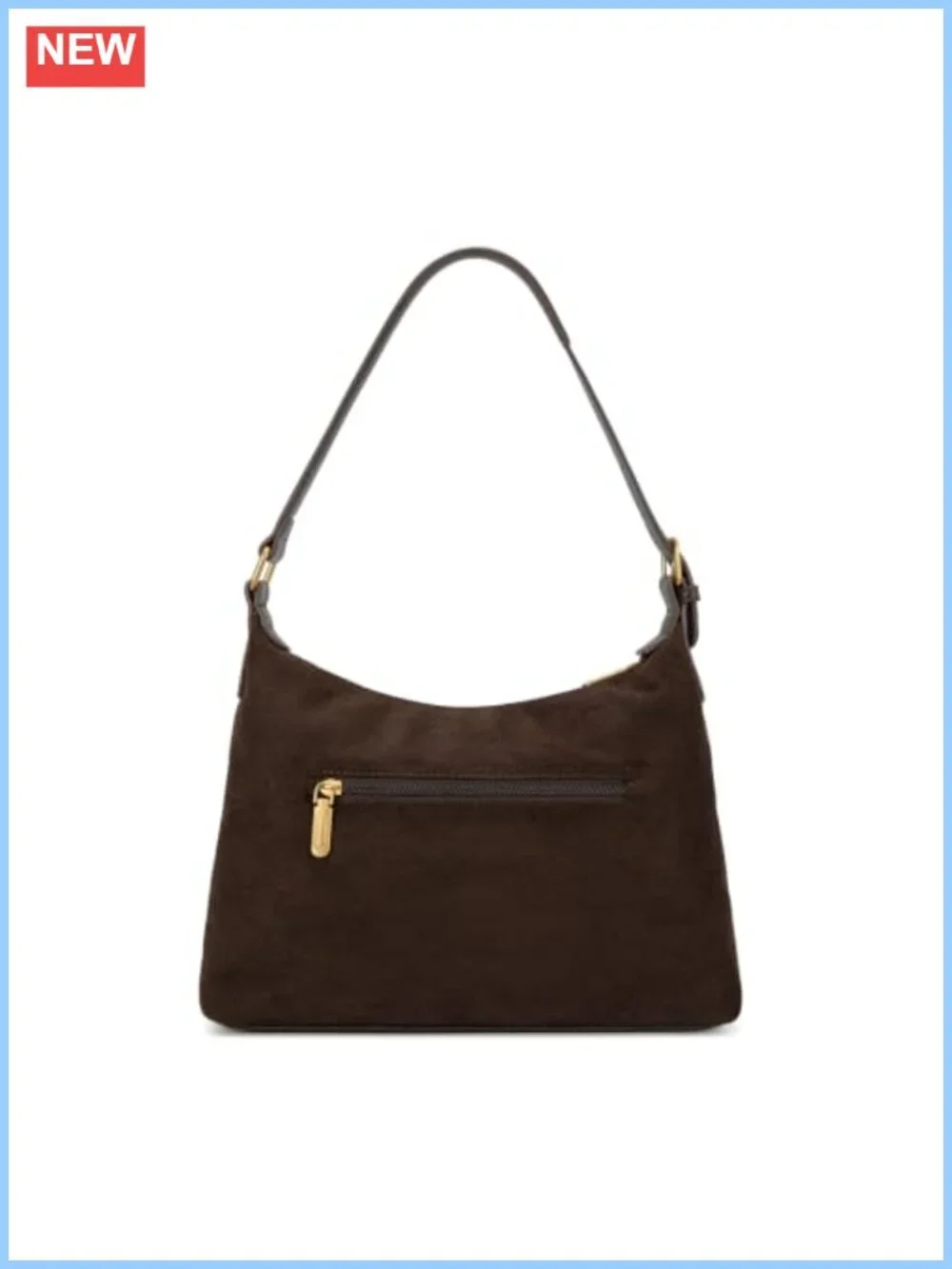 Faux Suede Hobo Bag Women Slouchy Shoulder Purse with Crossbody Strap